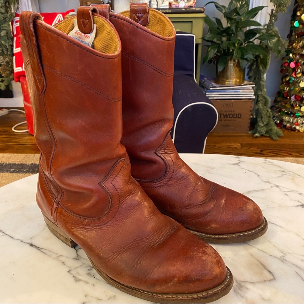 Eddie Bauer Gore-Tex lined roper boots 9.5